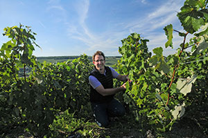 Arnaud Robert dans les vignes