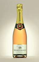 Pink champagne bottle